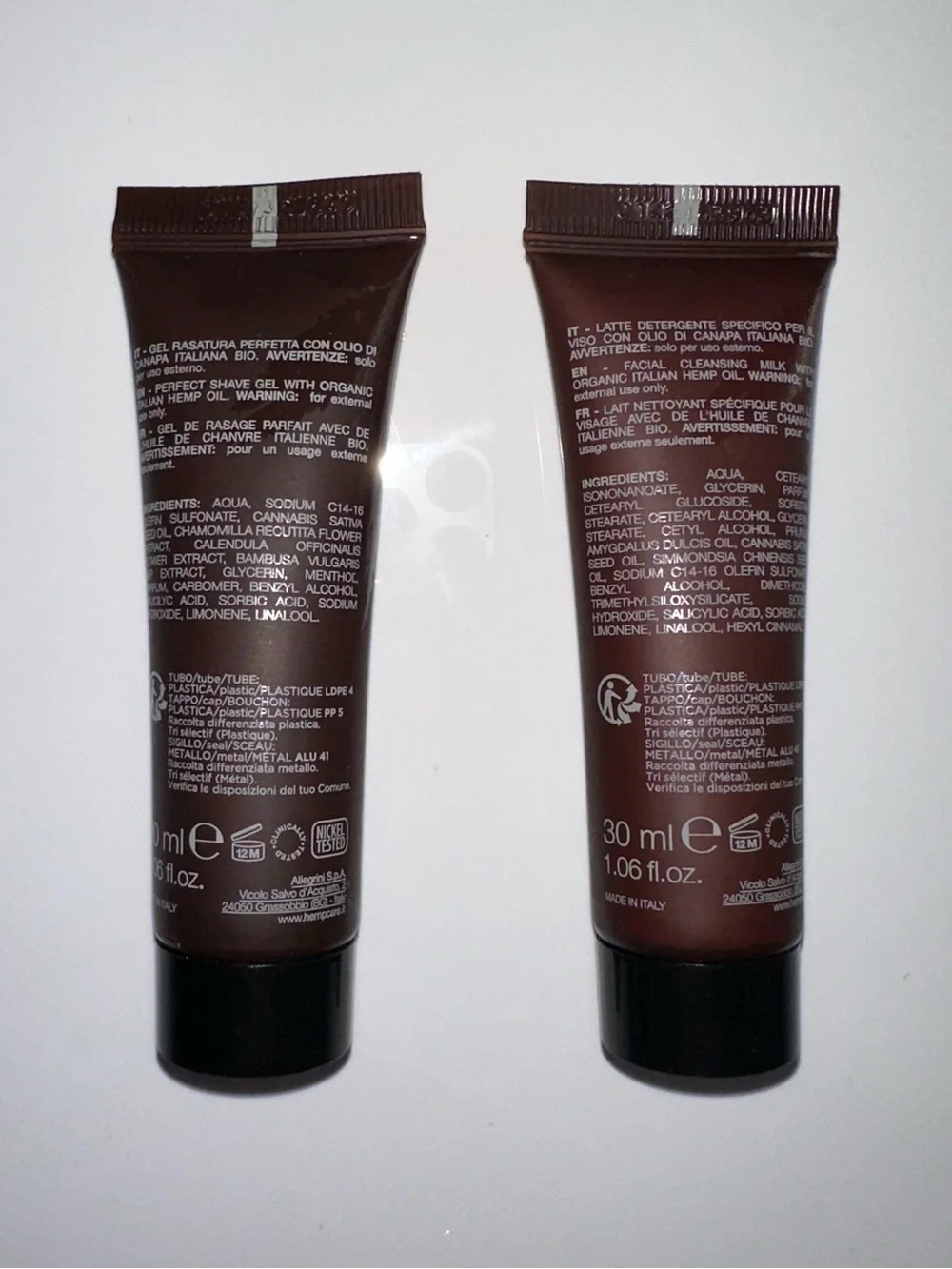 Shaving Gel & Facial Cleansing Milk duo NWT